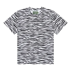 Zebra Poem Camo Tee White