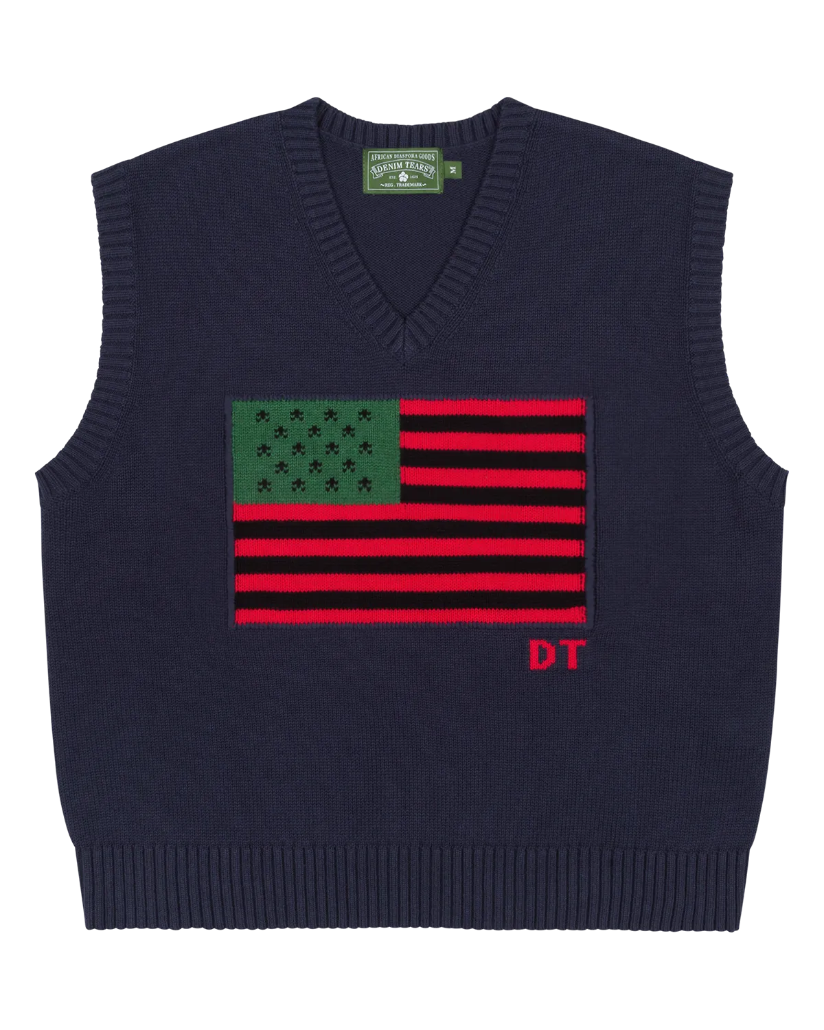 denim-tears-african-americana-navy-vest denim-tears-african-americana-navy-vest