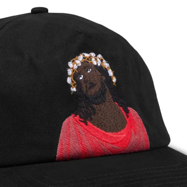 denim-tears-black-jesus-black-cap-2