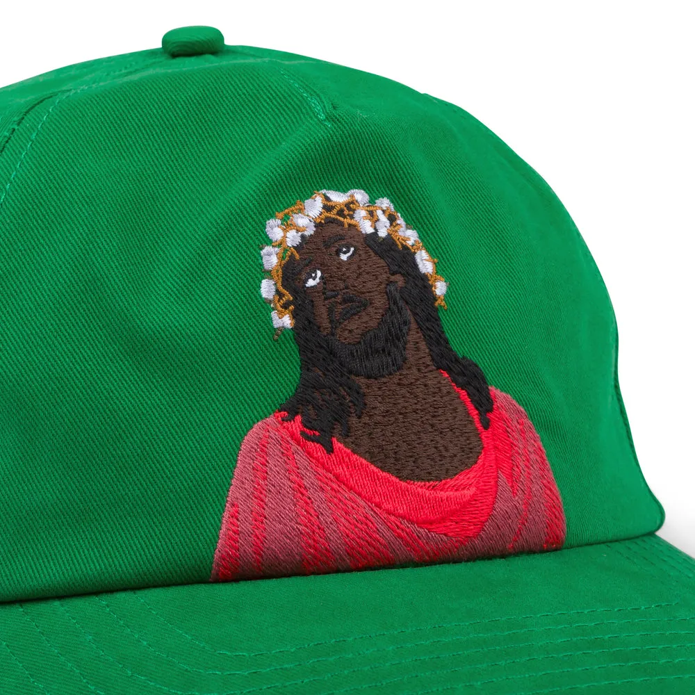 denim-tears-black-jesus-green-cap-2 denim-tears-black-jesus-green-cap-2