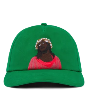 denim-tears-black-jesus-green-cap