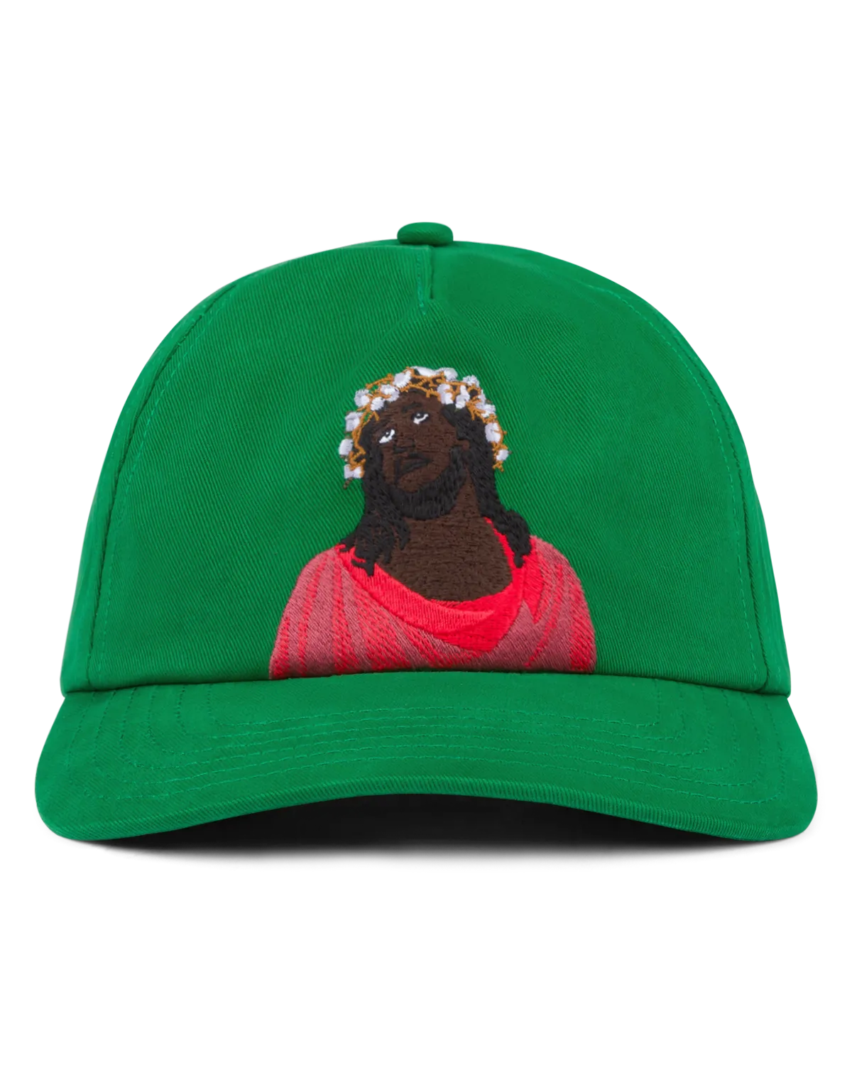 denim-tears-black-jesus-green-cap denim-tears-black-jesus-green-cap
