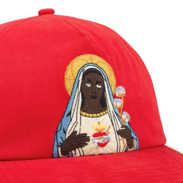 denim-tears-black-mary-red-cap