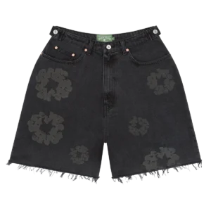 denim-tears-black-mono-cotton-wreath-denim-shorts-2