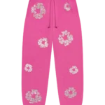 denim-tears-cashmere-swarovski-cotton-wreath-pink-sweatpant