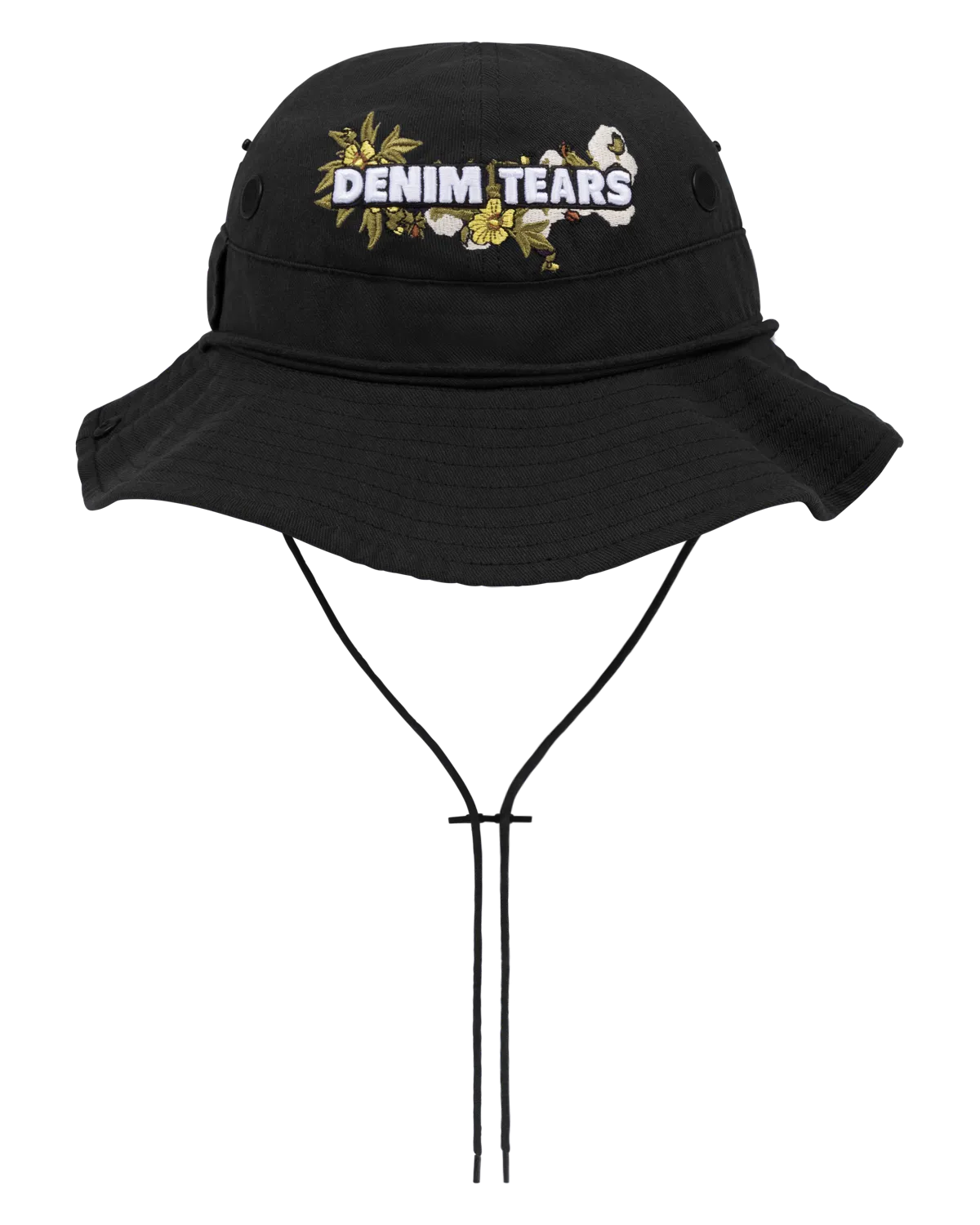 denim-tears-cotton-floral-logo-black-bucket-hat denim-tears-cotton-floral-logo-black-bucket-hat