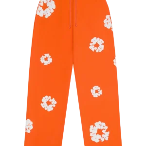 denim-tears-cotton-wreath-baggy-orange-sweatpant