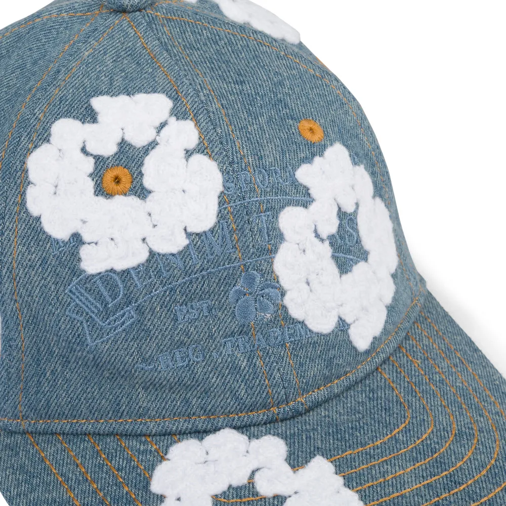 denim-tears-cotton-wreath-light-wash-cap denim-tears-cotton-wreath-light-wash-cap