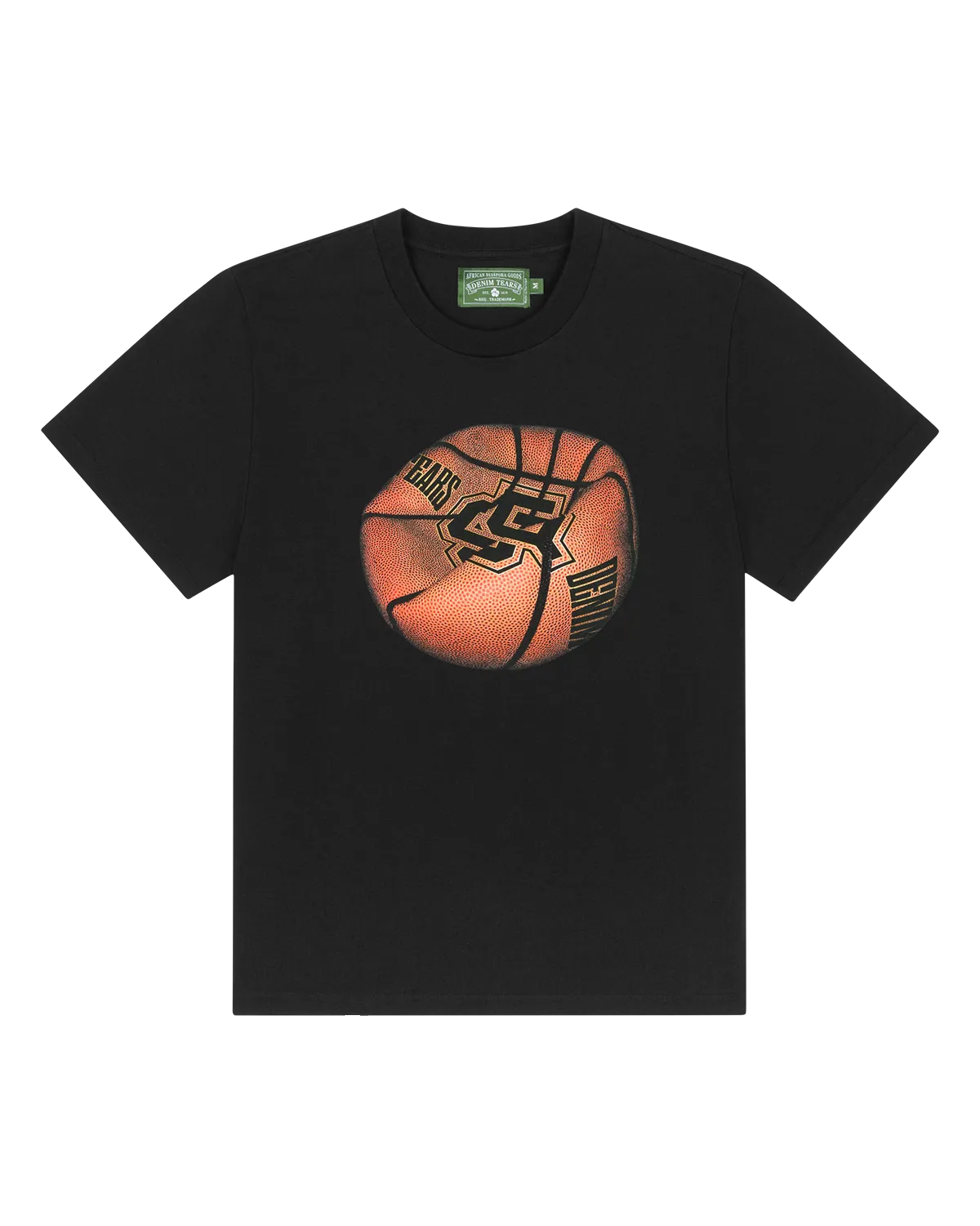 denim-tears-deflated-basketball-black-tee denim-tears-deflated-basketball-black-tee