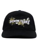 denim-tears-floral-logo-black-trucker-hat