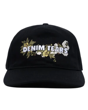 denim-tears-floral-logo-black-trucker-hat