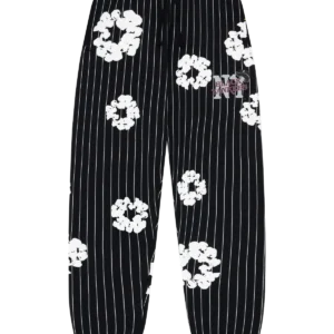 denim-tears-pinstripe-wreath-black-sweatpant