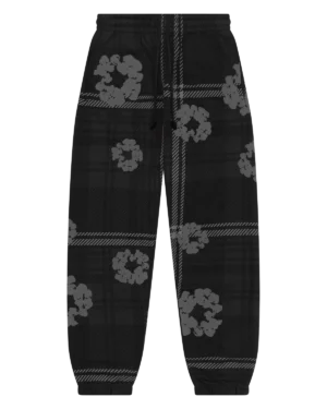 denim-tears-plaid-cotton-wreath-black-sweatpant