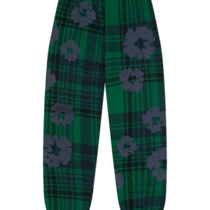 denim-tears-plaid-cotton-wreath-green-sweatpant