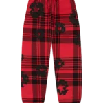 denim-tears-plaid-cotton-wreath-red-sweatpant