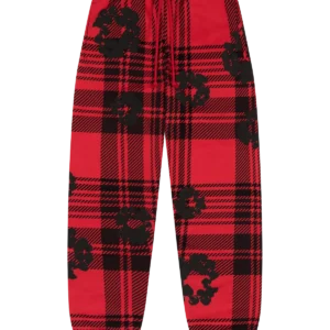 denim-tears-plaid-cotton-wreath-red-sweatpant