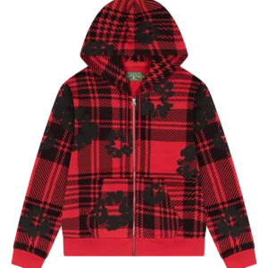 denim-tears-plaid-cotton-wreath-zip-red-hoodie
